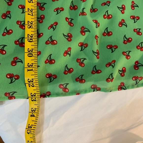 Apple Green with Cherries Sun Dress - Picture 12 of 12